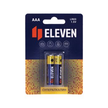 Батарейка Eleven SUPER AAA (LR03) алкалиновая, BC2 Батарейка Eleven SUPER AAA (LR03) алкалиновая, BC2