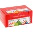 Точилка пластиковая Faber-Castell 1 отверстие, контейнер, ассорти, флуоресцентные цвета
