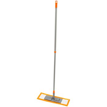 Швабра OfficeClean Professional, телеск. ручка 120см, пласт. флаунд. 40см, МОП микрофибра (карманы) Швабра OfficeClean Professional, телеск. ручка 120см, пласт. флаунд. 40см, МОП микрофибра (карманы)