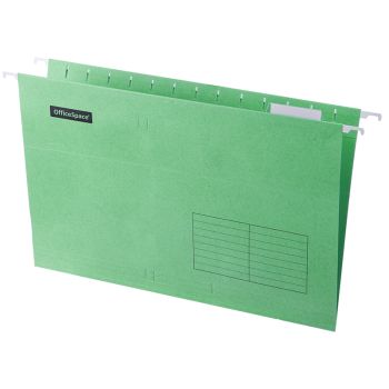 Подвесная папка OfficeSpace Foolscap (365*240мм), зеленая Подвесная папка OfficeSpace Foolscap (365*240мм), зеленая