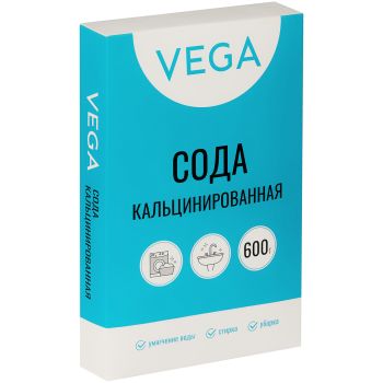 Сода кальцинированная, Vega, 600г, картонная коробка Сода кальцинированная, Vega, 600г, картонная коробка