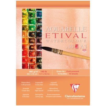 Альбом для акварели, 10л., А3, на склейке Clairefontaine Альбом для акварели, 10л., А3, на склейке Clairefontaine
