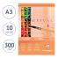 Альбом для акварели, 10л., А3, на склейке Clairefontaine 