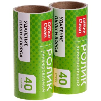 Сменный блок для чистящего ролика OfficeClean, 2шт., 40 слоев, европодвес Сменный блок для чистящего ролика OfficeClean, 2шт., 40 слоев, европодвес