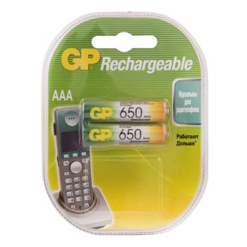 Аккумулятор GP AAA (HR03) 650mAh 2BL Аккумулятор GP AAA (HR03) 650mAh 2BL
