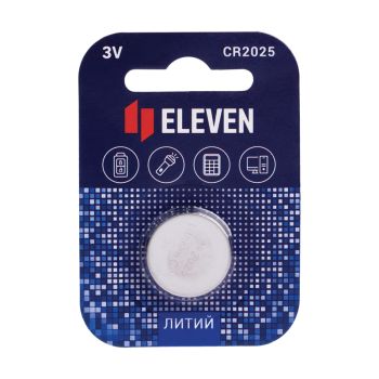 Батарейка Eleven CR2025 литиевая, BC1 Батарейка Eleven CR2025 литиевая, BC1