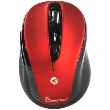 Мышь беспроводная Smartbuy 612AG, бесшумная работа кнопок, красный, 5btn+Roll Мышь беспроводная Smartbuy 612AG, бесшумная работа кнопок, красный, 5btn+Roll