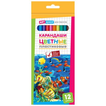 Карандаши цветные пластиковые ArtSpace Карандаши цветные пластиковые ArtSpace