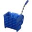 Тележка уборочная-ведро OfficeClean Professional, 2 секции, 20л, прямоугол., механич. отжим, синяя