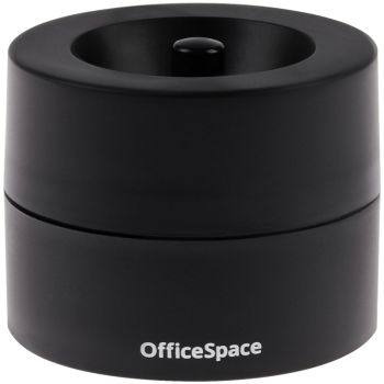 Скрепочница магнитная OfficeSpace, без скрепок, черная, картонная коробка Скрепочница магнитная OfficeSpace, без скрепок, черная, картонная коробка