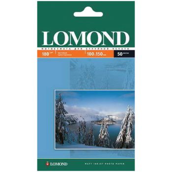 Фотобумага А6 (100*150) для стр. принтеров Lomond, 180г/м2 (50л) матовая односторонняя Фотобумага А6 (100*150) для стр. принтеров Lomond, 180г/м2 (50л) матовая односторонняя
