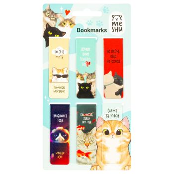 Закладки магнитные для книг, 6шт., MESHU Закладки магнитные для книг, 6шт., MESHU