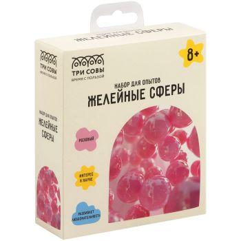 Набор для проведения опытов ТРИ СОВЫ «Желейные сферы», картонная коробка, европодвес Набор для проведения опытов ТРИ СОВЫ «Желейные сферы», картонная коробка, европодвес