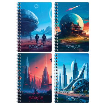 Записная книжка А6 80л. на гребне BG Записная книжка А6 80л. на гребне BG