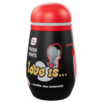 Освежающее драже Love is... со вкусом клубники, в пластиковой упаковке 45г Освежающее драже Love is... со вкусом клубники, в пластиковой упаковке 45г