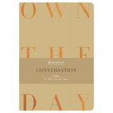 Тетрадь 40л., А5, клетка на сшивке Greenwich Line "Сonversation", матовая ламинация, тиснение фольгой, тон. блок 80г/м2