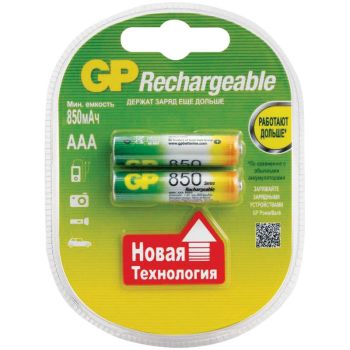 Аккумулятор GP AAA (HR03) 850mAh 2BL Аккумулятор GP AAA (HR03) 850mAh 2BL