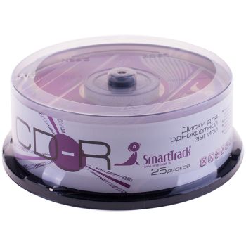 Диск CD-R 700Mb Smart Track 52x Cake Box (25шт) Диск CD-R 700Mb Smart Track 52x Cake Box (25шт)