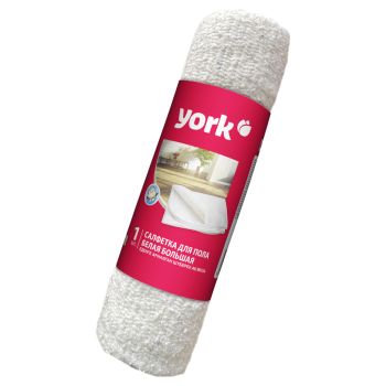 Тряпка для пола York, хлопок/полиэстер, 60*80см, 260г/м2, белая, в рулоне Тряпка для пола York, хлопок/полиэстер, 60*80см, 260г/м2, белая, в рулоне