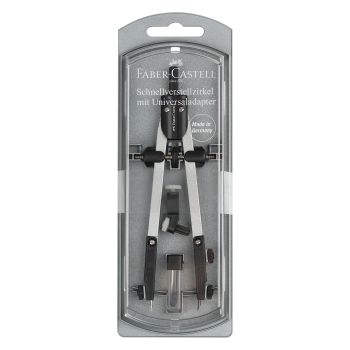 Готовальня Faber-Castell, 3 предмета, пластиковый футляр Готовальня Faber-Castell, 3 предмета, пластиковый футляр