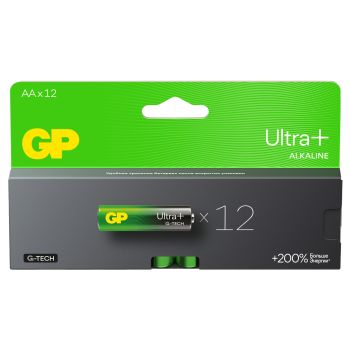 Батарейка GP Ultra Plus G-Tech AA (LR6) 15AUP алкалиновая, BC12 Батарейка GP Ultra Plus G-Tech AA (LR6) 15AUP алкалиновая, BC12