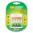 Зарядное устройство GP Е411 + 4шт акк. AA (HR06) 2700mAh (USB)