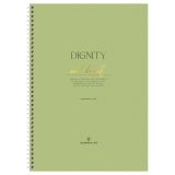 Тетрадь 80л., А4, клетка на гребне GreenwichLine "Dignity", матовая ламинация, тиснение фольгой, 80г/м2