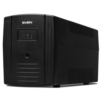 Источник бесперебойного питания Sven PRO 1000, 3 розетки, 1000ВA, 720Вт, черный Источник бесперебойного питания Sven PRO 1000, 3 розетки, 1000ВA, 720Вт, черный