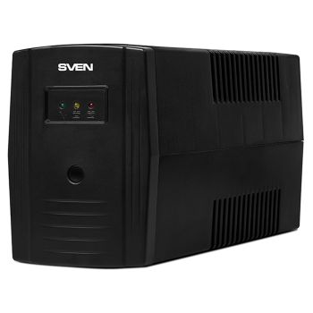 Источник бесперебойного питания Sven PRO 800, 2 розетки, 800ВA, 480Вт, черный Источник бесперебойного питания Sven PRO 800, 2 розетки, 800ВA, 480Вт, черный