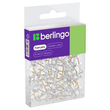 Кнопки силовые Berlingo, 50шт., ПВХ упак., европодвес, золото Кнопки силовые Berlingo, 50шт., ПВХ упак., европодвес, золото