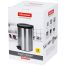 Ведро-контейнер для мусора (урна) OfficeClean Professional Original, 12л, корпус нержавеющая сталь, крышка из пластика, хром
