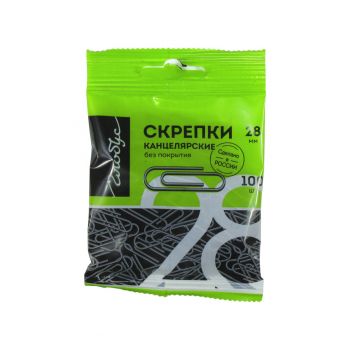 Скрепки 28мм Globus 100шт., пакет с европодвесом Скрепки 28мм Globus 100шт., пакет с европодвесом
