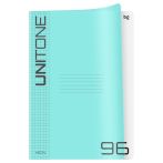 Тетрадь 96л., А4 клетка BG "UniTone. Neon", пластиковая обложка, неон голубой