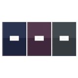 Тетрадь 80л., А4, клетка, на гребне BG "Minimal", глянцевая ламинация, тиснение фольгой
