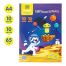 Цветная бумага офсетная А4, Мульти-Пульти, 10л., 10цв., в папке, 