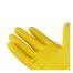 Перчатки резиновые хозяйственные OfficeClean Универсальные, разм. XL, желтые, пакет с европодвесом