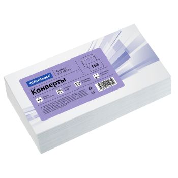 Конверт E65, OfficeSpace, 110*220мм, б/подсказа, б/окна, отр. лента, внутренняя запечатка, термоусадка Конверт E65, OfficeSpace, 110*220мм, б/подсказа, б/окна, отр. лента, внутренняя запечатка, термоусадка