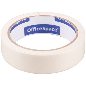 Клейкая лента малярная OfficeSpace, 25мм*25м, ШК Клейкая лента малярная OfficeSpace, 25мм*25м, ШК