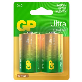 Батарейка GP Ultra G-Tech D (LR20) 13A алкалиновая, BC2 Батарейка GP Ultra G-Tech D (LR20) 13A алкалиновая, BC2
