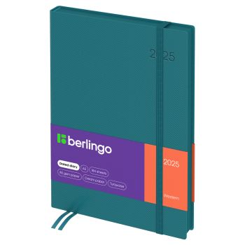Ежедневник датированный 2025г., А5, 184л., кожзам, Berlingo Ежедневник датированный 2025г., А5, 184л., кожзам, Berlingo