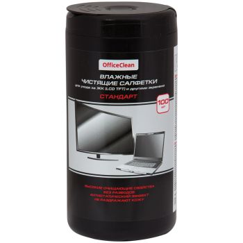 Салфетки чистящие влажные OfficeClean Салфетки чистящие влажные OfficeClean