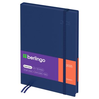 Ежедневник датированный 2025г., А5, 184л., кожзам, Berlingo Ежедневник датированный 2025г., А5, 184л., кожзам, Berlingo