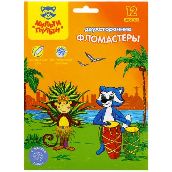 Фломастеры двусторонние Мульти-Пульти Фломастеры двусторонние Мульти-Пульти