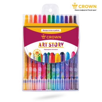 Карандаши восковые Crown Карандаши восковые Crown