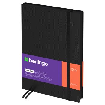 Ежедневник датированный 2025г., А5, 184л., кожзам, Berlingo Ежедневник датированный 2025г., А5, 184л., кожзам, Berlingo
