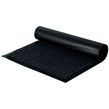 Коврик влаговпитывающий, ворсовый, ребристый OfficeClean, 40*60см, черный Коврик влаговпитывающий, ворсовый, ребристый OfficeClean, 40*60см, черный