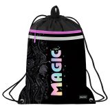Мешок для обуви 1 отделение Berlingo "Purple Magic", 360*460мм, вентиляционная сеточка , светоотражающая лента, карман на молнии