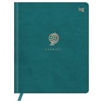 Дневник 1-11 кл. 48л. (твердый) BG "Глобус. Синий", иск. кожа, тиснение фольгой, ляссе