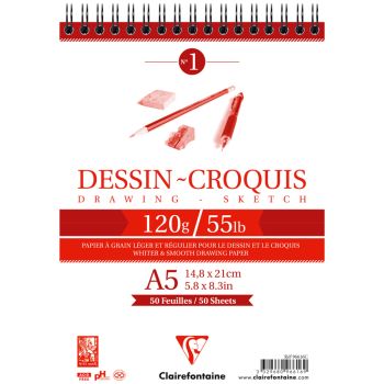 Скетчбук 50л., А5 Clairefontaine Скетчбук 50л., А5 Clairefontaine