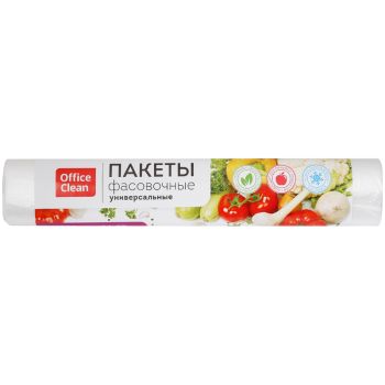Пакеты фасовочные OfficeClean ПНД, 24*37см, 6мкм, рулон 100шт. Пакеты фасовочные OfficeClean ПНД, 24*37см, 6мкм, рулон 100шт.